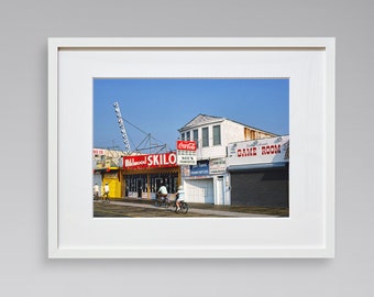 Americana Fine Art Prints - Vintage Photography - Boardwalk Stores - Wildwood - New Jersey - Framed Art Prints