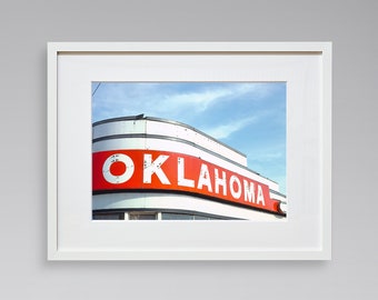 Americana Fine Art Prints - Vintage Photography - Oklahoma Gas - Detroit - Michigan - Framed Art Prints