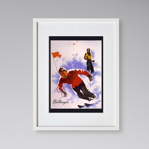 Belleayre Travel Print - New York Travel Poster - Skiing Poster - Vintage Travel Poster - Framed Travel Print