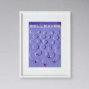 Belleayre Travel Print - New York Travel Poster - Skiing Poster - Vintage Travel Poster - Framed Travel Print
