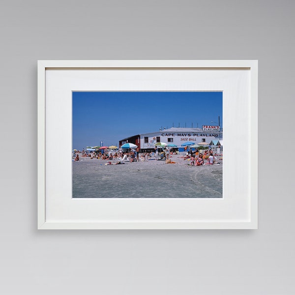 Americana Fine Art Prints - Vintage Photography - Beach and Playland - Cape May - New Jersey - Framed Art Prints