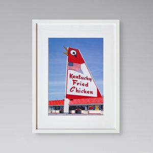 Americana Fine Art Prints - Vintage Photography - Kentucky Fried Chicken Sign - Marietta - Georgia - Framed Art Prints