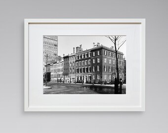 New York Fine Art Prints - Vintage Photos - Sutton Place - Ann Morgan's Town House - East 57th Street - Manhattan - Black & White Photo