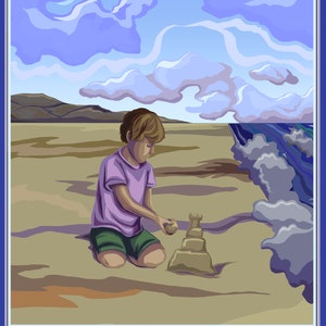 Ruby Beach Travel Print - Washington Travel Poster - Beach Poster - Vintage Travel Poster - Framed Travel Print