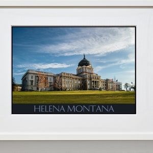 Helena Montana Travel Print - Montana Travel Poster - Nature Poster - Travel Poster - Framed Travel Print