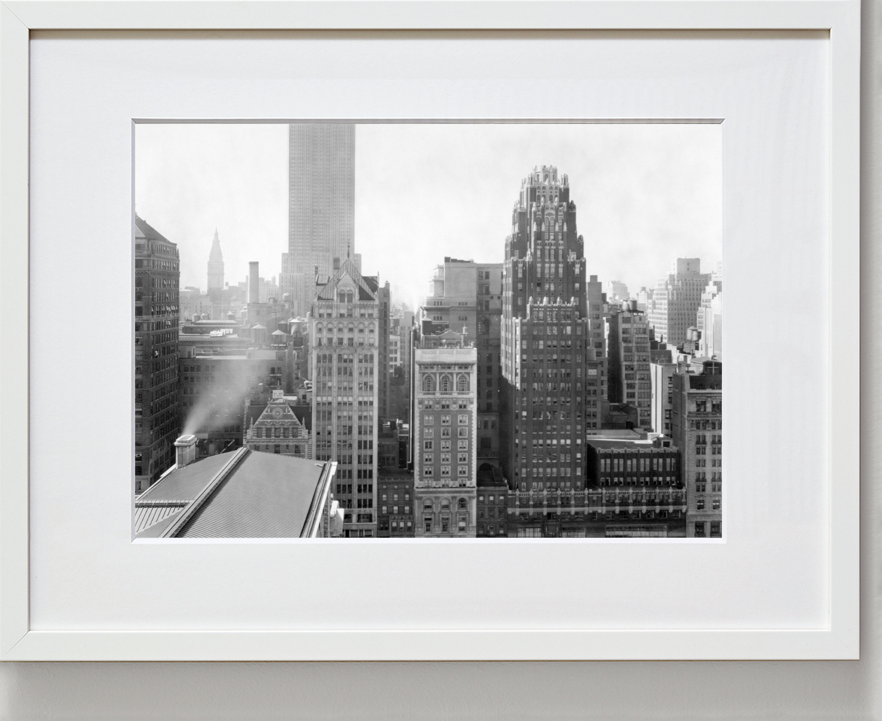 New York Fine Art Print Vintage Photos NYC Manhattan Skyline From 40th ...