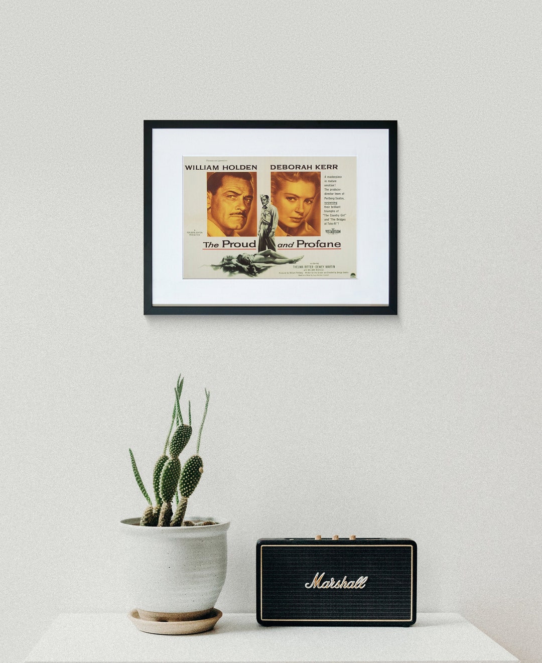Vintage Movie Poster - The Proud and Profane - William Holden