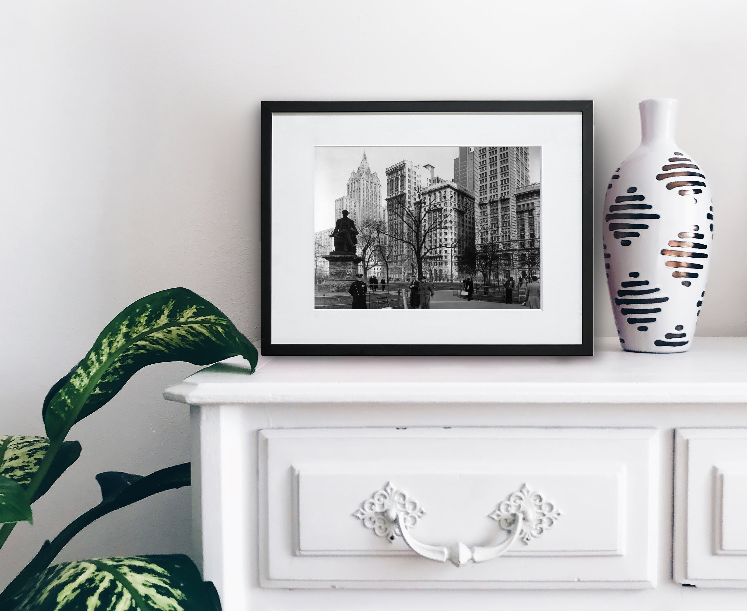 New York City Print Vintage Black and White NYC Print - Etsy