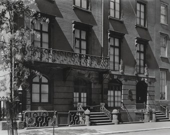 New York Fine Art Photography - NYC Prints - Streetscape in the West Village by Berenice Abbott - Black & White