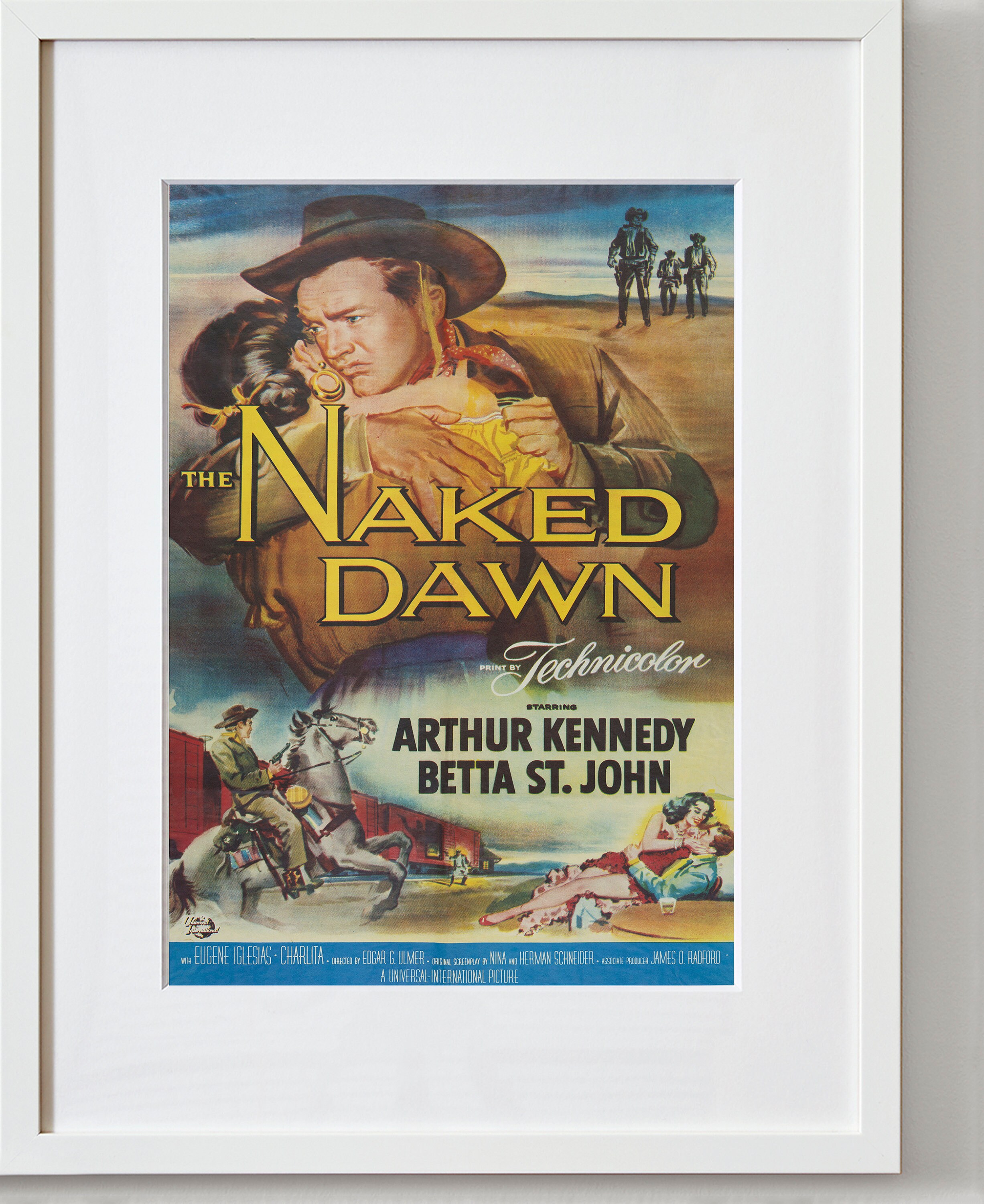 Vintage Movie Poster - the Naked Dawn - Arthur Kennedy - Betta St