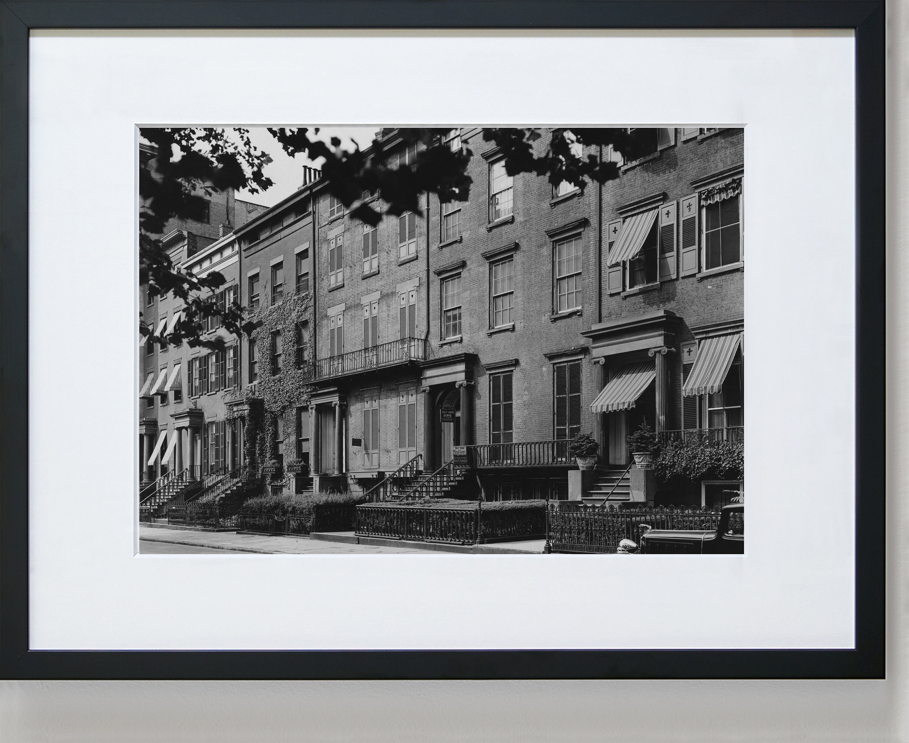 New York Fine Art Prints Vintage Photos Townhomes Along Washington