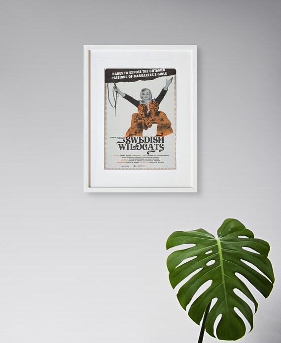 Vintage Movie Poster - Swedish Wildcats - Diana Dors - Cia Lowgren