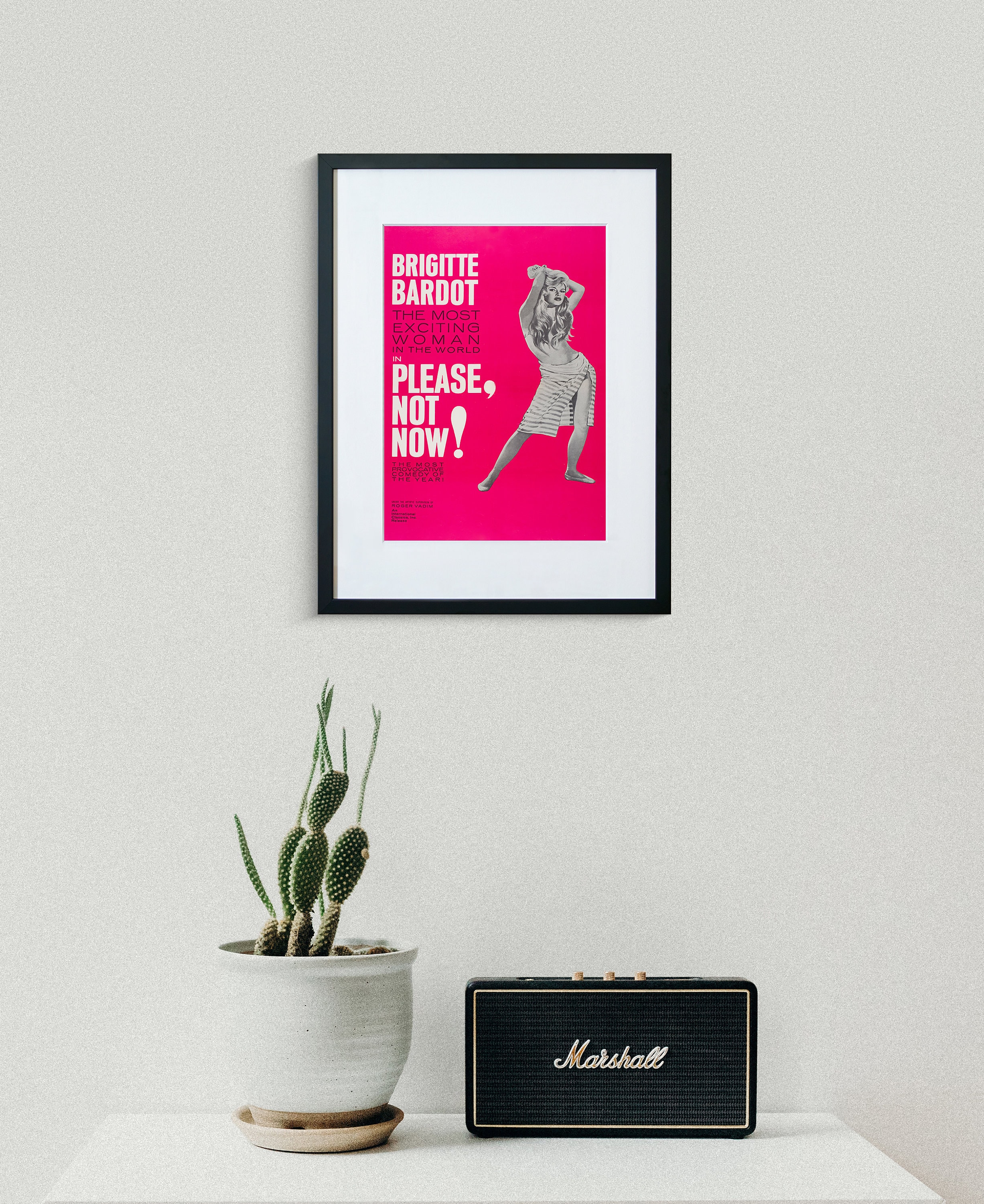 Vintage Movie Poster - Please, Not Now! - Brigitte Bardot - Movie