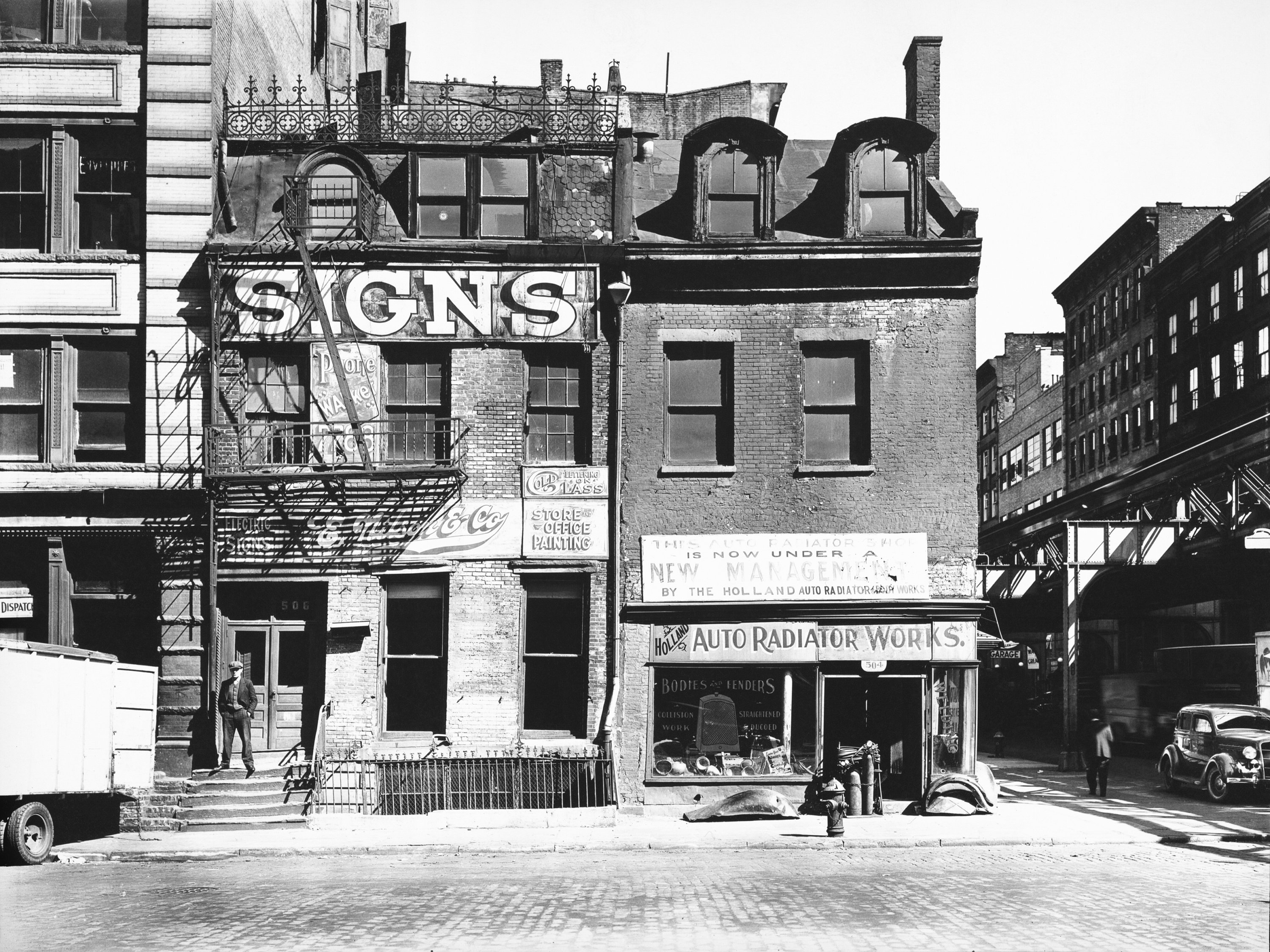 New York Fine Art Print Vintage Photos NYC Storefronts on Broome Street