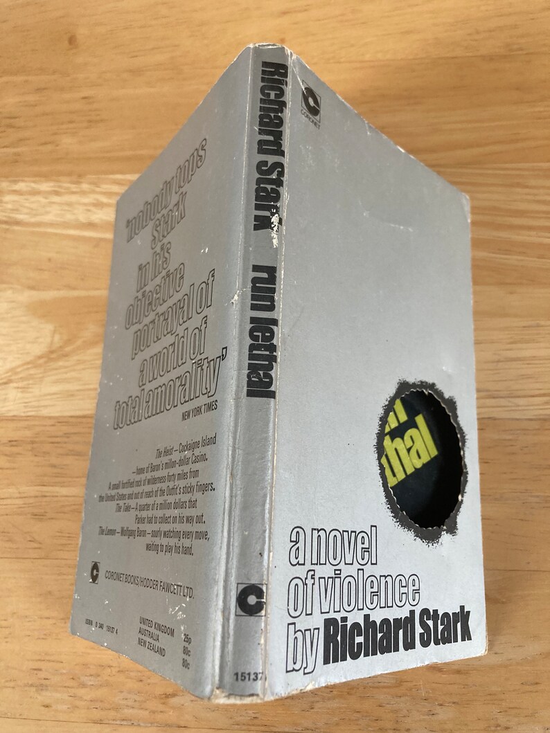 Run Lethal by Richard Stark, Coronet Edition 1972 / Run Lethal ...