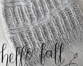 Hello Fall Hat Knitting Pattern