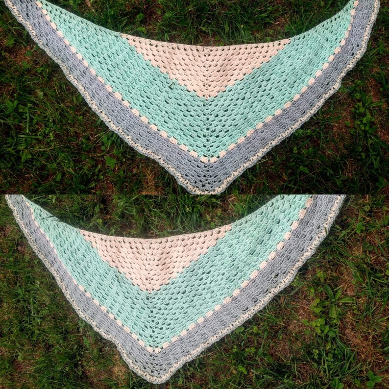 Crochet Pattern Wildflower Shawl PDF Pattern Download DK | Etsy