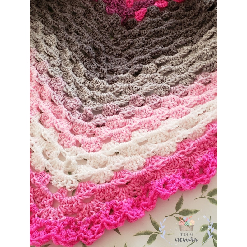 Crochet Pattern Wildflower Shawl PDF Pattern Download DK | Etsy