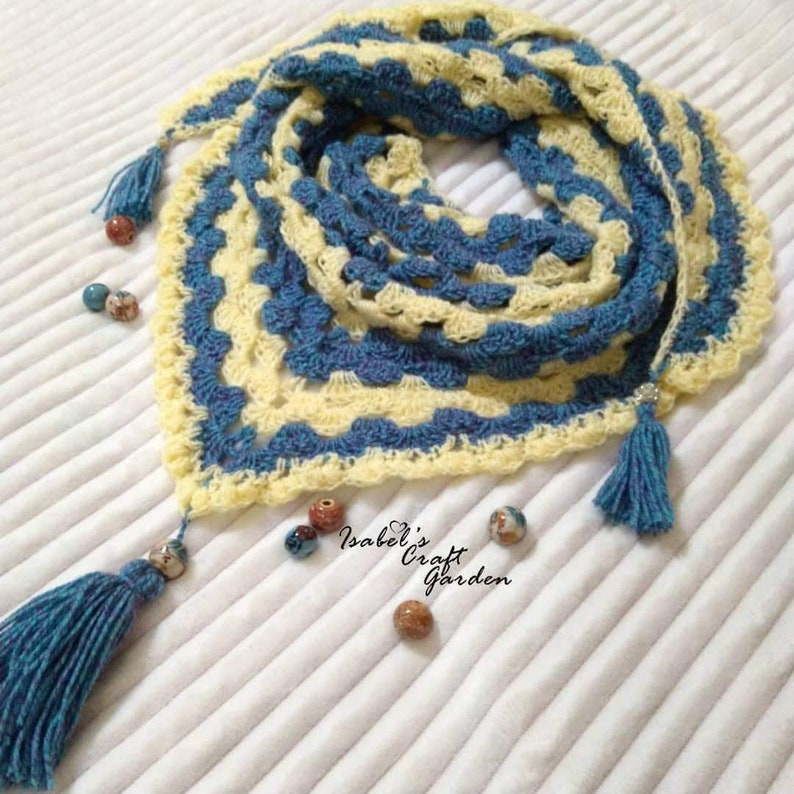 Crochet Pattern Wildflower Shawl PDF Pattern Download DK | Etsy