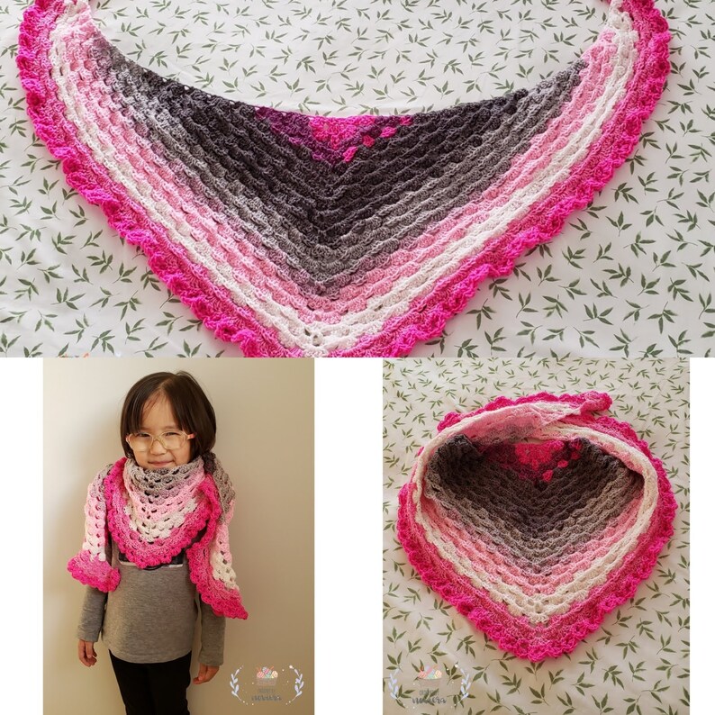 Crochet Pattern Wildflower Shawl PDF Pattern Download DK | Etsy