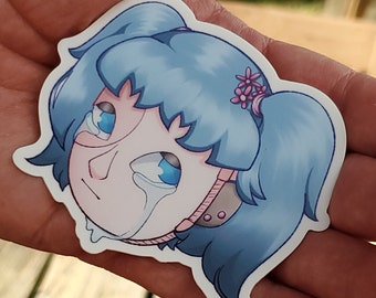 Sally Face Emotions  Videogame Vinyl Sticker