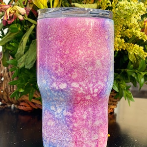 Custom Watercolor Tumbler, Custom Tumbler, Gift for Her, Christmas Gift, Teacher Gift, Birthday Gift, Gift for Teen, Custom Gift