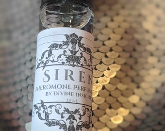 SIREN: Pheromone Perfume Oil-Crystal infused-Reiki Charged-Attract Love