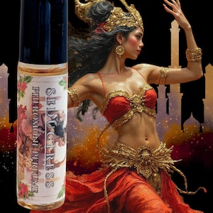 SEDUCTRESS: Pheromone Perfume Oil- Crystal Infused-Reiki charged-Attract Love