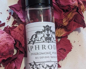 APHRODITE:  Pheromone Perfume Oil-Crystal Infused-Reiki Charged-attract Love, Love intention oil