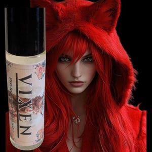 VIXEN: Pheromone Perfume oil-Crystal infused-Reiki Charged-Attract Love-boost confidence