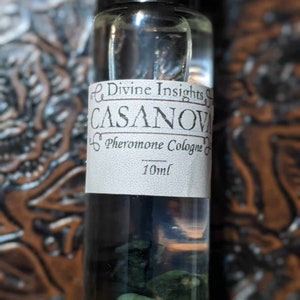 Casanova Pheromone Cologne-reiki charged-crystal infused-attract love-boost confidence