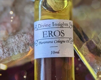 EROS: Pheromone Cologne Oil- for men-attract love-reiki charged-crystal infused-intention oil