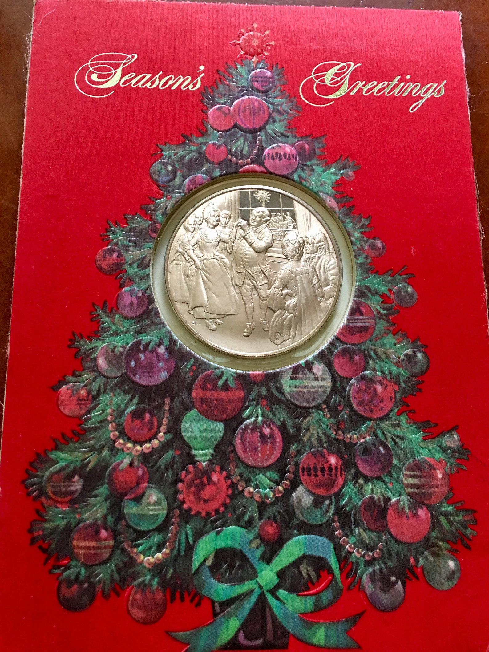 Franklin Mint 1971 & 1975 Christmas Coin Gerald Ford 1975 Etsy