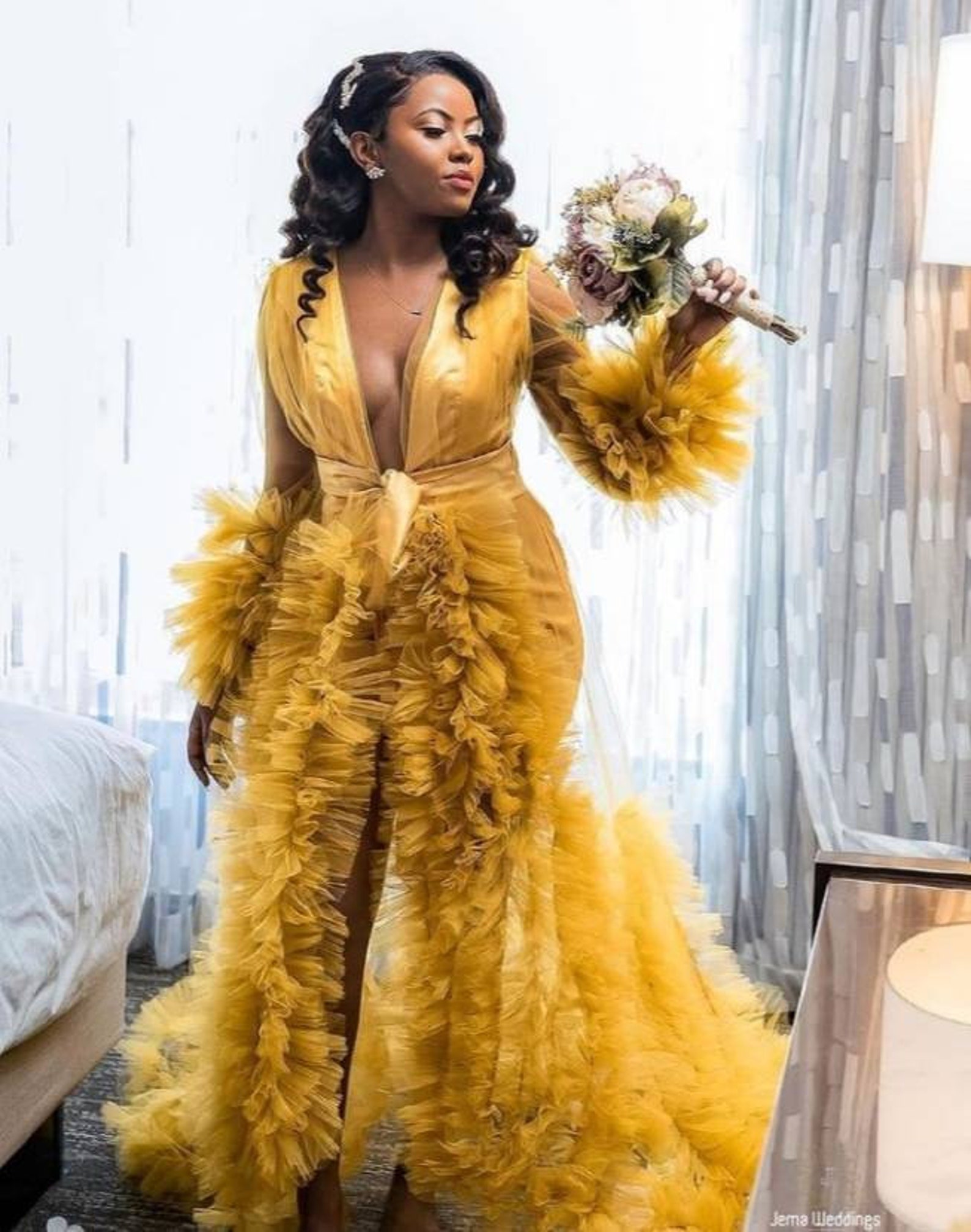 Tulle Gown/tulle Bridal Robe/fluffy Tulle Maternity Robe/women - Etsy