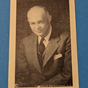 Dwight D. Eisenhower Postcard asking for support of his candidacy.