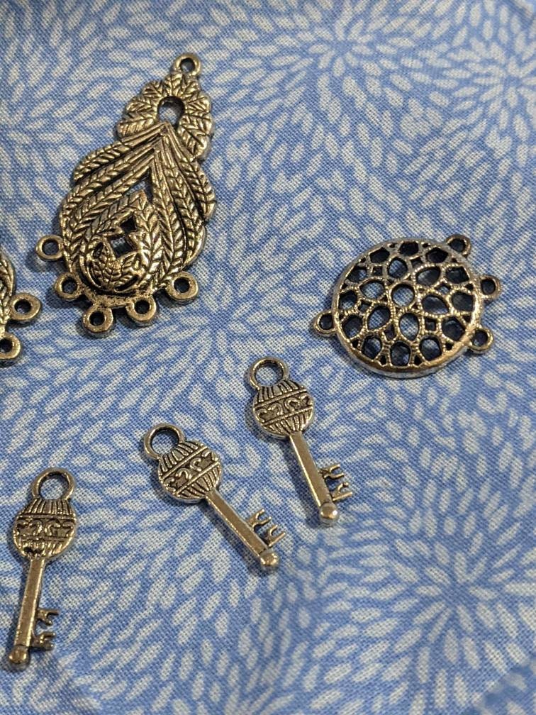Eight Charms/Pendants for Jewelry Making. FREE SHIPPING | Etsy
