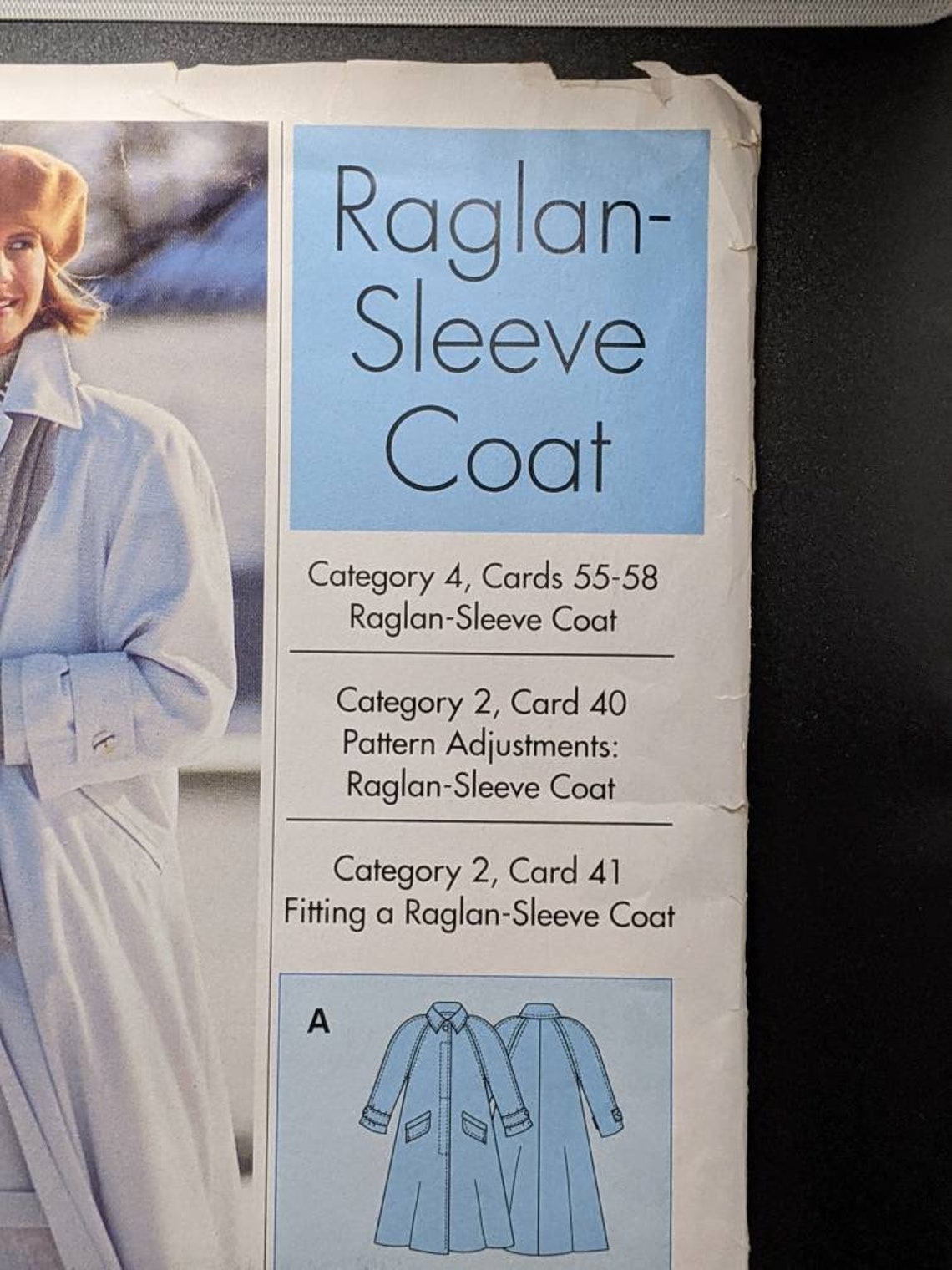 Raglan Sleeve Coat Pattern Sewing Stepbystep Free Shipping Vintage Etsy