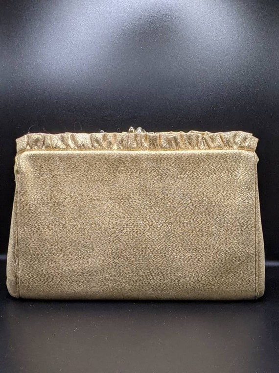 HL USA Clutch ~ 1950s Shimmering Gold Harry Levin… - image 7