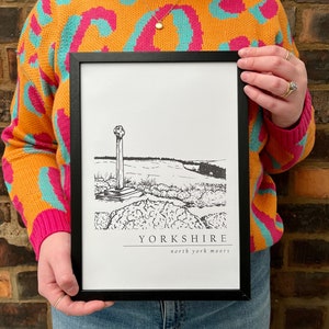 North York Moors Yorkshire Print - Yorkshire landscape art, Yorkshire print, North york doors, Yorkshire gift, Yorkshire poster, Travel gift