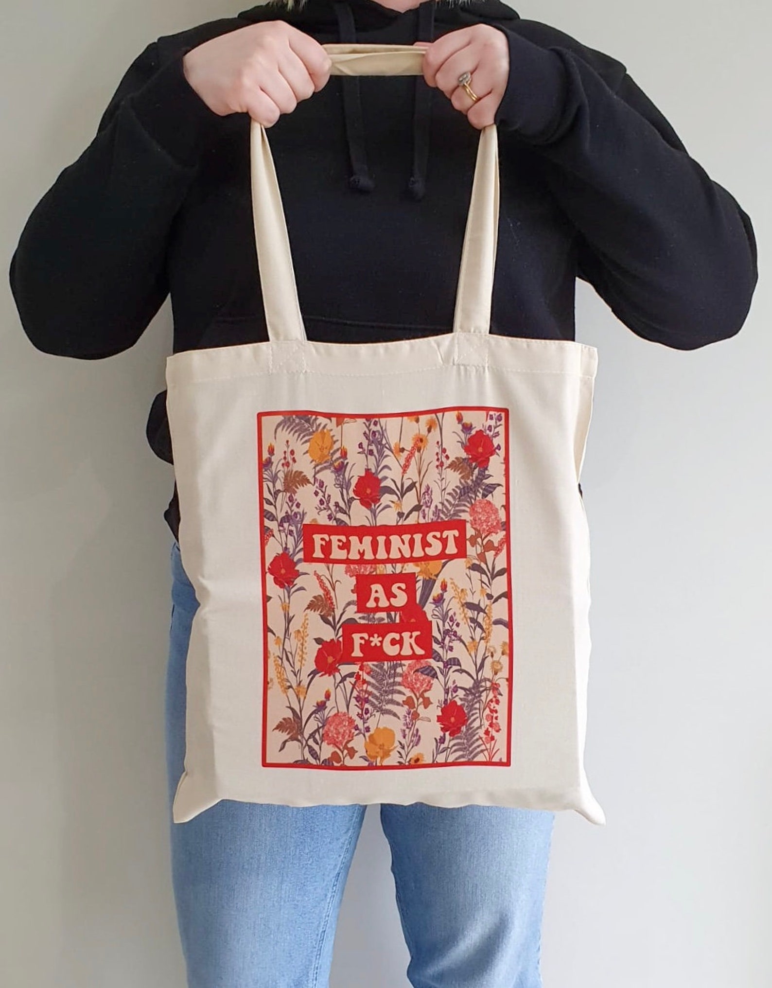 Feminist Tote Bag Feminist AF Birthday Gift for Feminist | Etsy UK