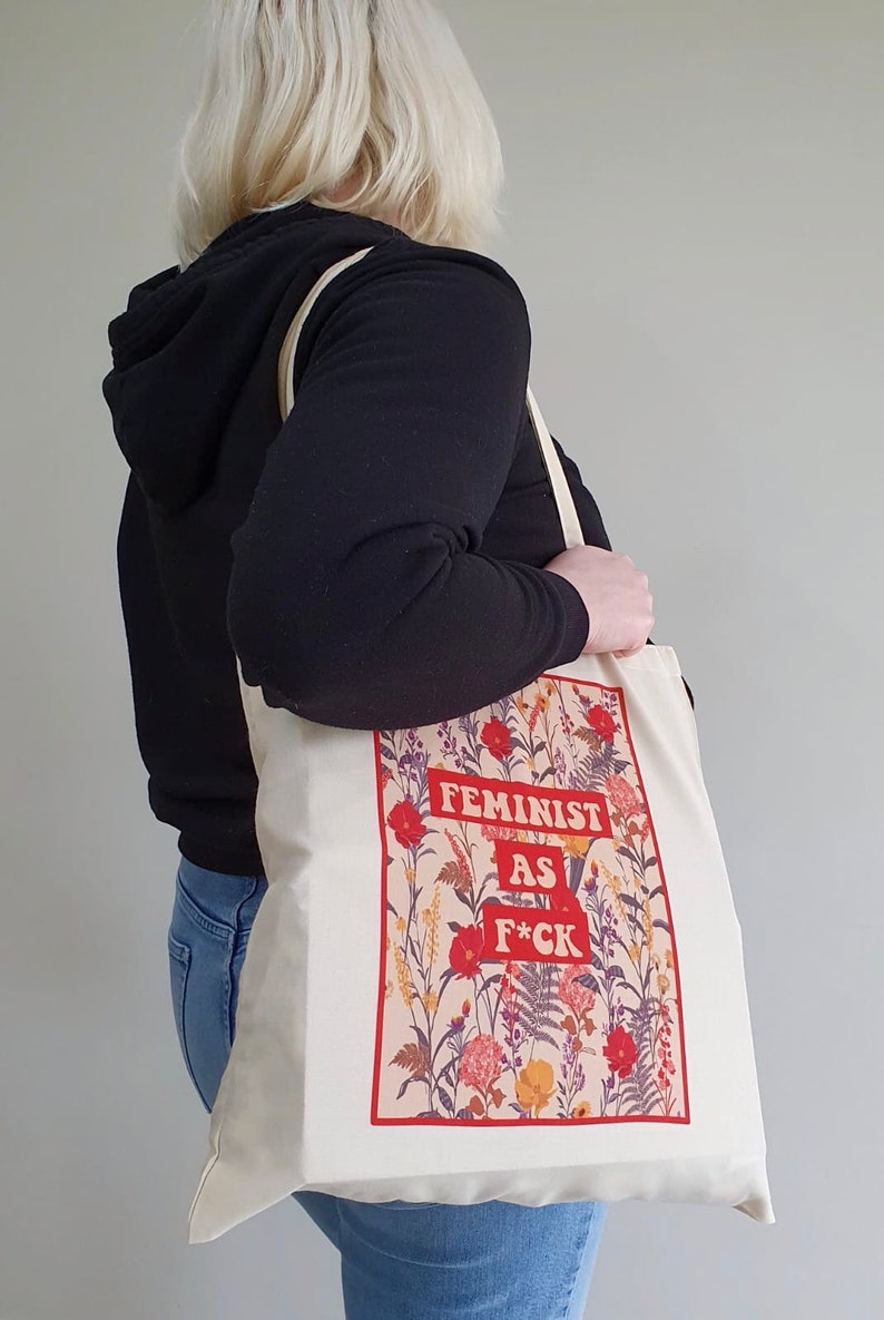 Feminist Tote Bag Feminist AF Birthday Gift for Feminist | Etsy UK