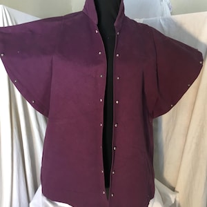 plum cotton jacket in 2 sizes
