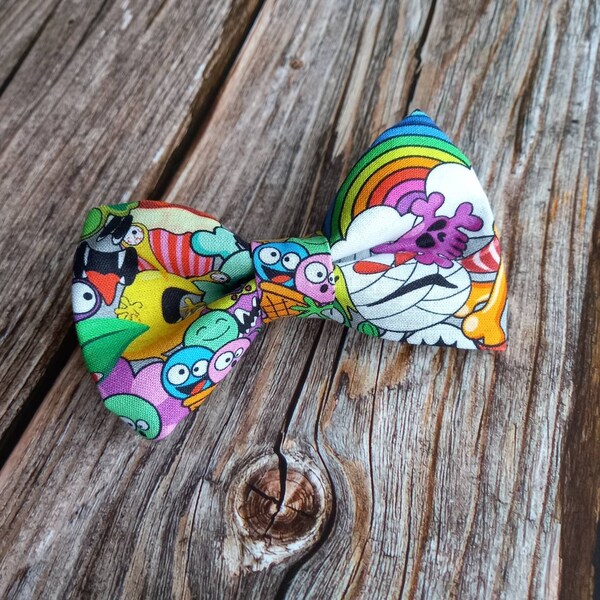 Monster dog bow tie, fun dog bow tie