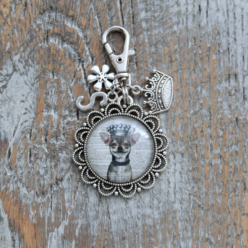 dog momma gift chihuahua lover dog lover chihuahua gift Dog bag charm