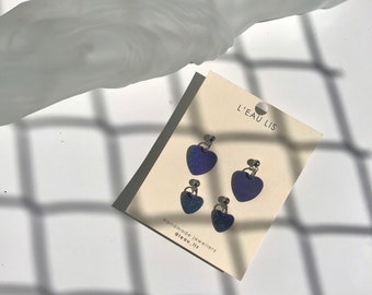 4 LOVE | Polymer clay, romantic  earrings, minimalistic jewelry