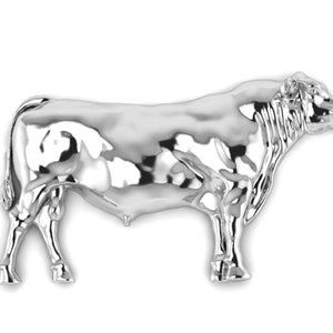 Sterling silver Angus Bull Figure 3 sizes available