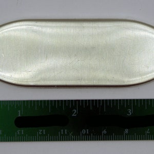 1 1/4&quot; Sterling silver punched tip double sided