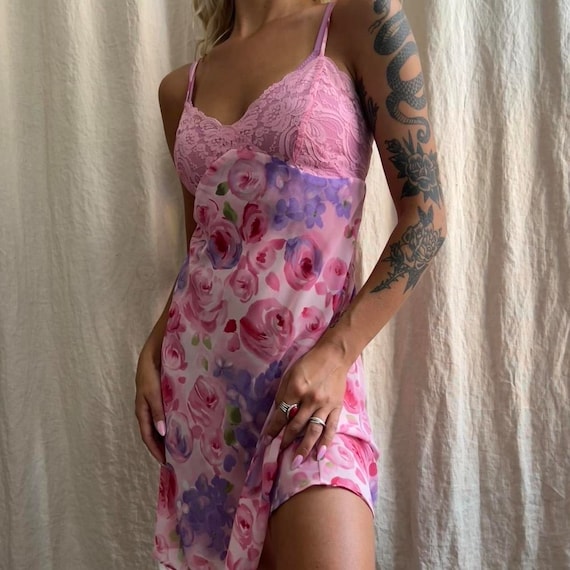 Vintage Floral Slip Dress