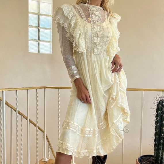 Vintage Gunne Sax Lace Dress - Gem
