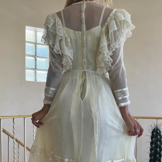 Vintage Gunne Sax Lace Dress - Gem